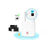 Стаціонарний 4G WiFi роутер OLAX AX6 PRO, АКБ 4000 мАч, фото 6