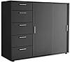 Комод Кейс 2дв 5шх (Графіт) 152, фото 2