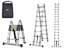 Драбина телескопічна 3,8 M 2x6 150 KG Польща