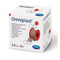 Omniplast / Омнипласт - фиксирующий текстильный пластырь 2,5 см х 5 м