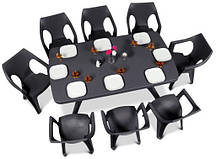 Садові меблі BALTIMORE 8 + 1 CURVER графітовий