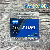 Ланцюг KMC X10EL Silver для 10 швидкісних трансмісій велосипеда