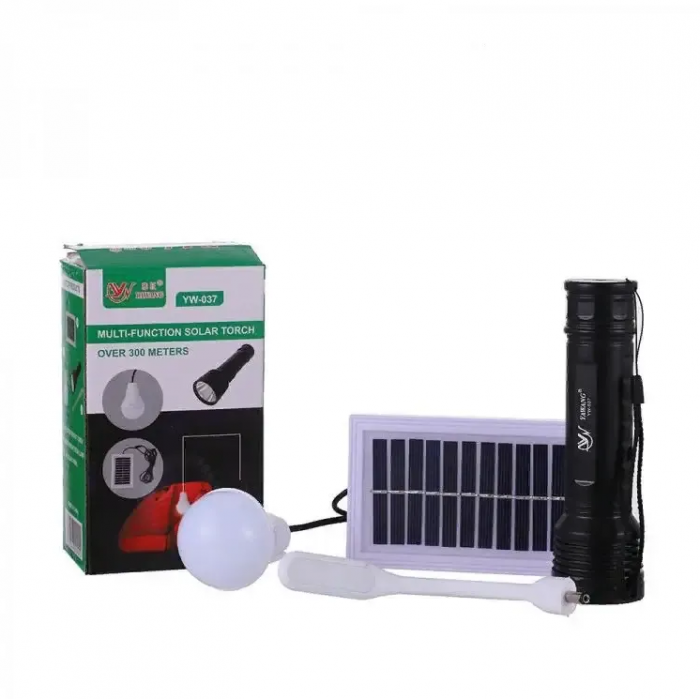 LED-ліхтар із сонячною панеллю світлодіодна лампа та LED світильник YW-037