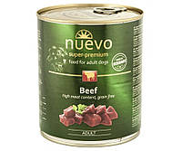 Nuevo Adult (Нуево Эдалт) влажный корм консервы для собак с говядиной 800 г х 6 шт