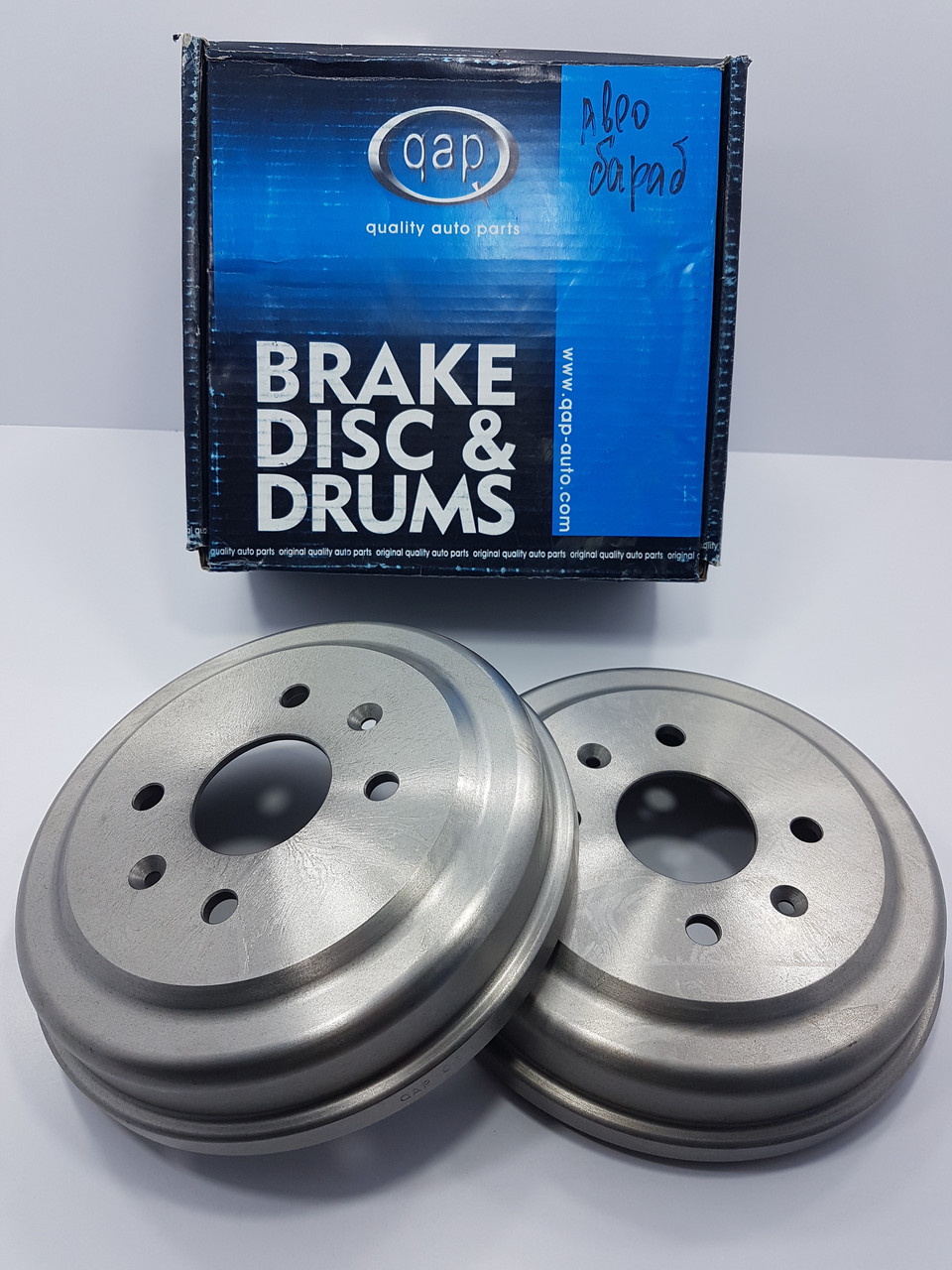 Барабани гальмівні Авео (пара) Т200, Т250 QAP Корея, фото 1
