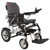Легкая складная электрическая коляска для инвалидов MIRID D6034. Складывается с помощью пульта.