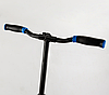 Самокат двоколісний алюмінієвий Best Scooter синій колеса PU 200мм амортизатор гальмо з підсвічуванням, фото 3