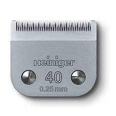 Ніж стандарту А5 для стриження тварин Heiniger 0,25 мм. #40