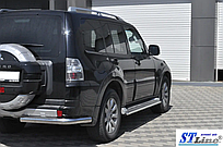 Задні куточки захист AK003 нерж Mitsubishi Pajero Wagon III