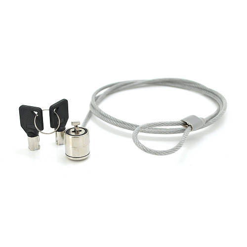 Трос безопасности для ноутбука, 1.1м, замок с ключем, блистер Q100 ...