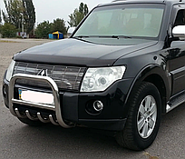 Кенгурятник QT006 (нерж.) Mitsubishi Pajero Wagon III