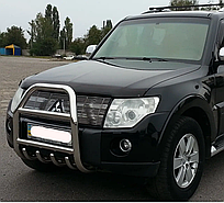 Кенгурятник QT007 (нерж.) Mitsubishi Pajero Wagon ІІІ (2000-2006)