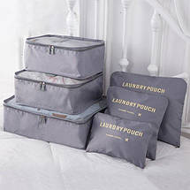 Набір дорожніх сумок органайзерів для валізи, Комплект з 6 органайзерів (різні кольори), фото 5