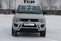 Кенгурятник WT006 нерж Mitsubishi Pajero Wagon III