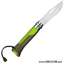 Ніж складний Opinel / Опінель №8 Outdoor Sport Earth-Green 001715 (Франція), фото 3