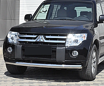 Передній захист ST008 (нерж.) Mitsubishi Pajero Wagon IV