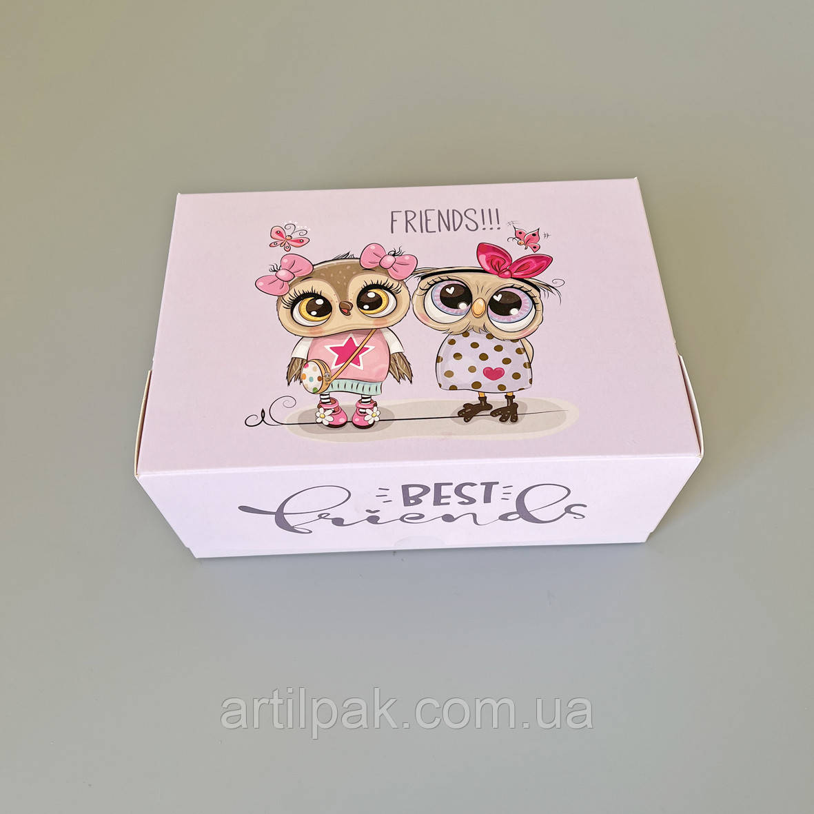 Коробка для десертів і капкейків Подружки/ Ланч бокс Подружки 180*120*80, фото 1