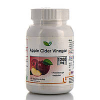 Яблучний оцет у капсулах Apple Cider Vinegar-1200 mg Biotrex 60 veg. capsules для детоксу