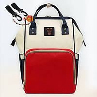 Рюкзак - сумка органайзер для мамы Божена TNXB Сине - Красно - Белый