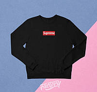 Свитшот реглан Supreme мужской черного цвета