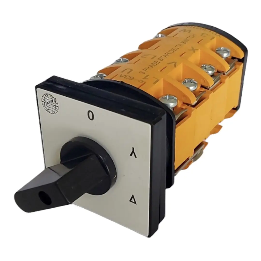 Кулачковий перемикач зірка/трикутник « 0-Y-Δ», 80 А