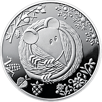 Монета НБУ Год Крысы 5 гривен 2020 года