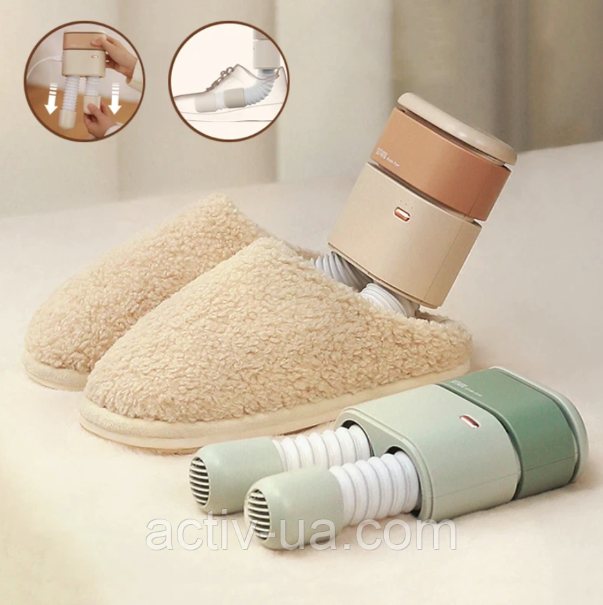 Сушарка для взуття Xiaomi Sothing Hot-air Shoes Dryer DSHJ-S-2110 з таймером на 3, 6 або 9 годин, оливковий