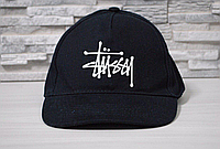 Бейсболка черная Stussy