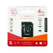 Карта пам'яті T&G micro SDHC 4 GB Class 10 +адаптер