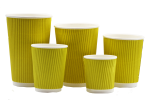 Стакан гофрований Жовтий