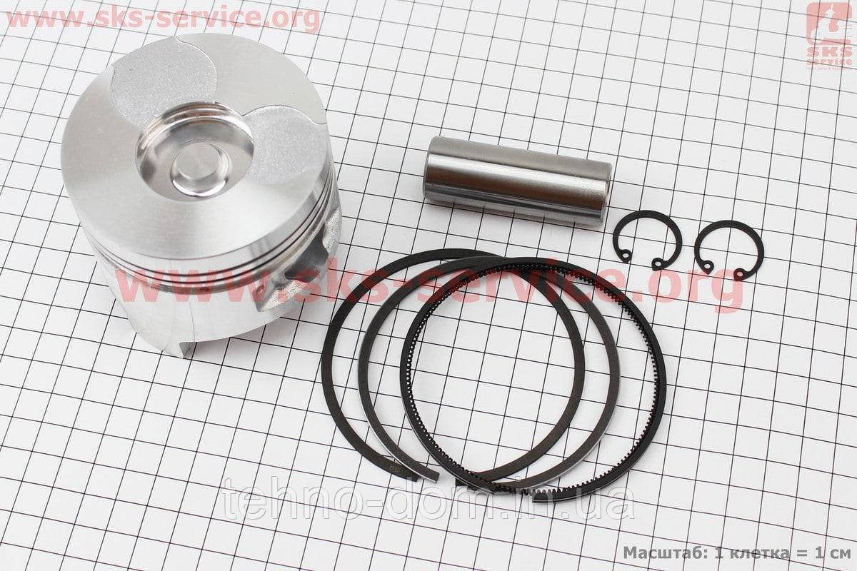 Поршень, кільця, палець к-кт 178FA 78 мм +0,50 (форкамера у формі "Посіченого конуса")
