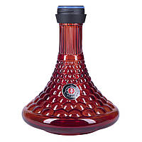 Стеклянная колба AMY Deluxe модель 072.01 Alu Antique Berry с системой Click Красная
