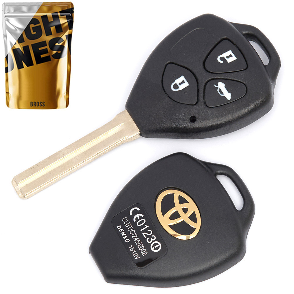 Корпус ключа на 3 кнопки Toyota Camry 40, Corolla, RAV4, Avensis ( лезо TOY48)