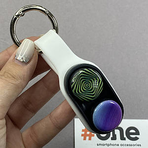 Антистрес іграшка Pop Puck поп пак магнітна кишенькова розвиваюча іграшка біла