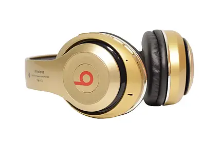 Навушники бездротові Bluetooth Monster Beats TM-13 з mp3, Bluetooth навушники, навушники накладні золотисті, фото 1