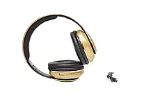 Навушники бездротові Bluetooth Monster Beats TM-13 з mp3, Bluetooth навушники, навушники накладні золотисті, фото 3