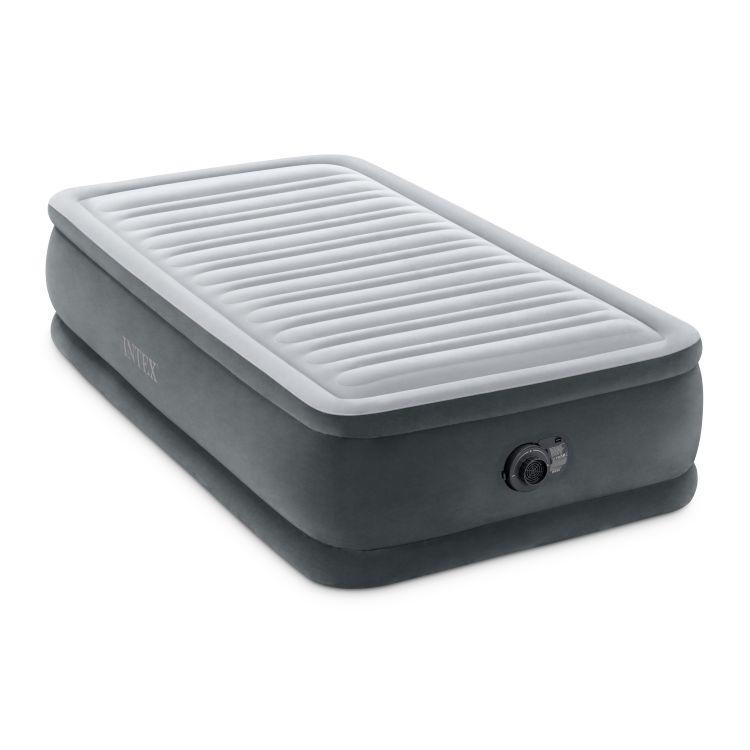 Intex 64412 надувне ліжко Comfort Plush Elevated (191х99х46см) з вбудованим електронасосом