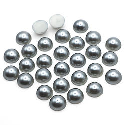 Напівнамистини акрилові 3 мм +-500 шт. Сірий