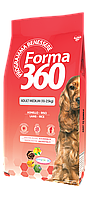 Сухой корм Forma 360 для собак средних пород с ягнёнком и рисом 12 кг