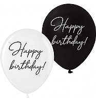 Латексна кулька BELBAL 12"(30 см) Happy Birthday classic