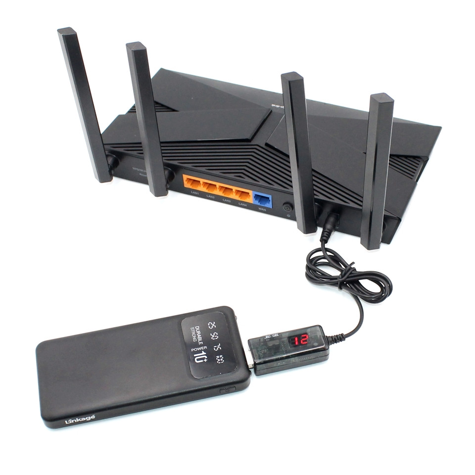 Usb кабель живлення для роутера 9-12V з перемикачем DC кабель для wi fi роутера від павербанку