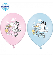 Латексна кулька BELBAL 12" (30 см) Лелека