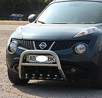 Кенгурятник QT012 (нерж) Nissan Juke 2010-