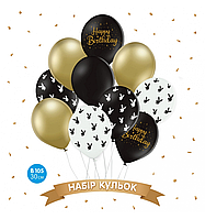 Набор воздушных шаров BELBAL 12"(30 см) "HAPPY BIRTHDAY, PLAYBOY", 10 шт.