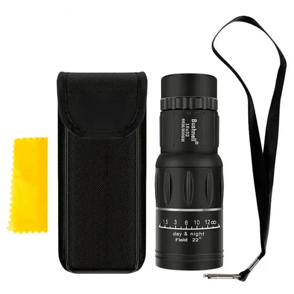 Монокуляр Bushnell 16x52 з подвійним фокусуванням, Купактний монокуляр 16-кратне збільшення