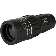 Монокуляр Bushnell 16x52 з подвійним фокусуванням, Купактний монокуляр 16-кратне збільшення, фото 4