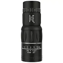 Монокуляр Bushnell 16x52 з подвійним фокусуванням, Купактний монокуляр 16-кратне збільшення, фото 2