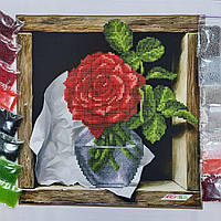 ЗПК-035 Великолепная роза, набор для вышивки бисером картины