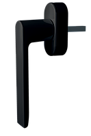 Ручка віконна Astex для металопластикового вікна WH 087 протизламна чорно-коричнева (РАЛ 8022)