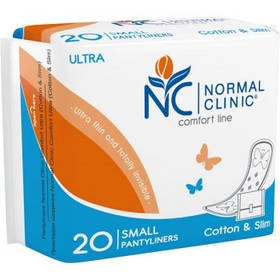 Прокладки щоденні NORMAL clinic Comfort Ultra Cotton & Slim small 20 шт (3800213309887)